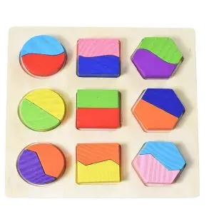 montessori wooden puzzle set